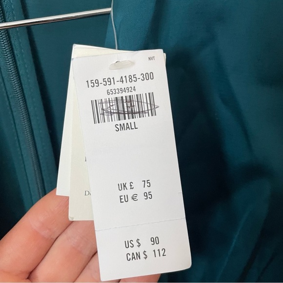 Abercrombie & Fitch Long-Sleeve Plunge Satin Dress - Picture 5 of 8